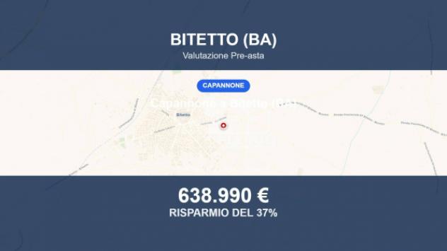 Immobile in asta di 1737 m² in vendita a Bitetto