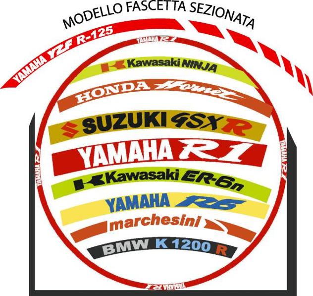 Adesivi x cerchi yamaha r1-r6-kawasaki zx10r