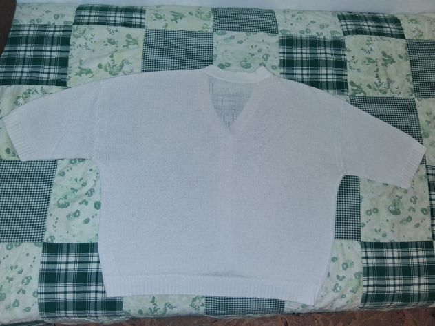 Golfino - Cardigan - Pulllover Vintage fatto ferri in filo di cotone - Foto 2