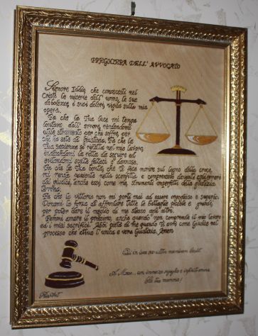 QUADRO PREGHIERA DEL GIUDICE - Foto 2