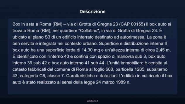 Immobile in asta di 14 m² in vendita a Roma - Foto 3
