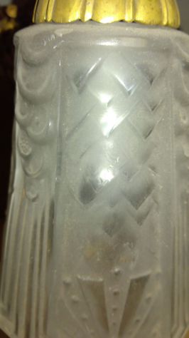 Lampadario in bronzo dorato francese anni 30 - Foto 4
