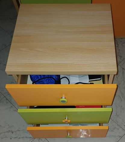 Cassettiera con rotelle per stanza per bambini - Foto 2