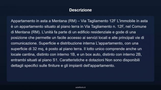 Immobile in asta di 32 m², box auto in vendita a Mentana - Foto 7