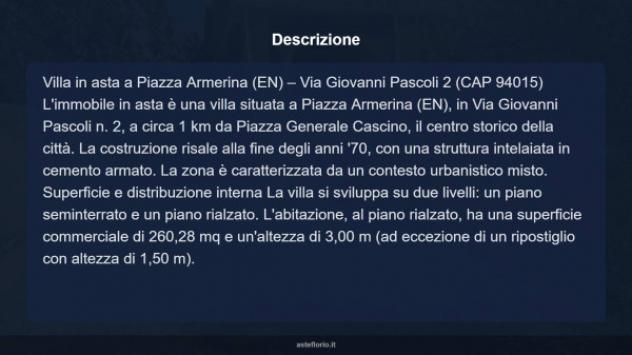 Immobile in asta di 260 m² con più di 5 locali e box auto in vendita a Piazza Armerina - Foto 6