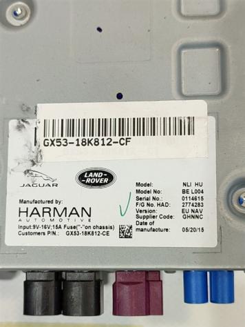SISTEMA DI NAVIGAZIONE JAGUAR XE Serie (X760) GX53-18K812-CF GX53-18K812-CE (15) - Foto 4