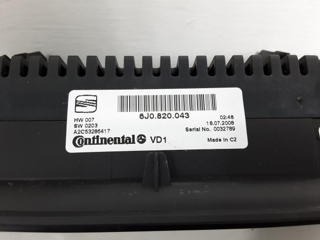 COMANDI CLIMA SEAT Ibiza Serie 6J0820043 (0812) - Foto 2