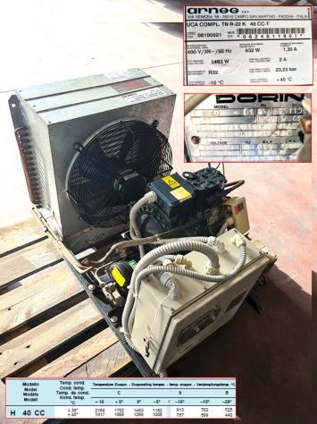 evaporatore con impianto frigo usato - Foto 3
