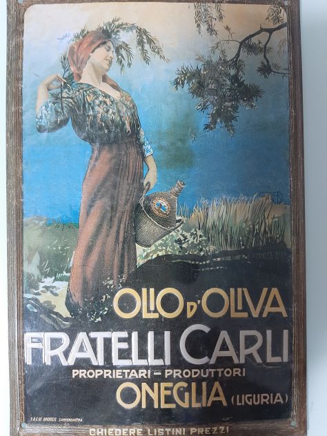 INSEGNA OLIO CARLI LIGURIA TARGA IN RILIEVO - Foto 4