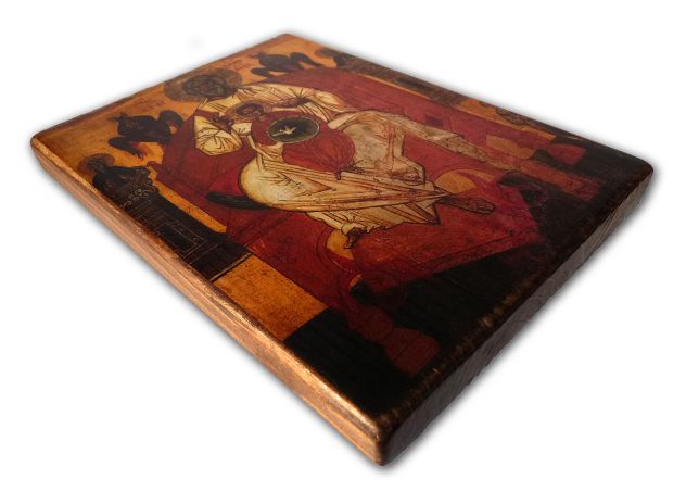 ICONA : Paternità di Novgorod, Galleria Tret’jakov di Mosca, XV secolo, - Foto 4