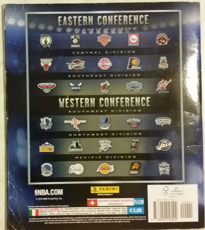 NBA STICKER COLLECTION PANINI 2014-15 ALBUM CON 92 FIGURINE - Foto 2
