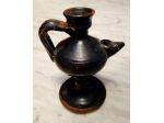Lucerna a stelo in terracotta a vernice nera – Stile Ellenistico/Antico (800)
