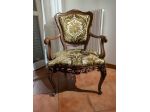 Salotto vintage anni '80 in stile Barocco Piemontese, artigianato Valsesia