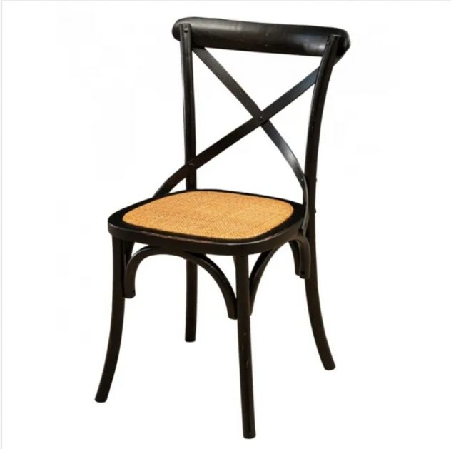 Sedia Thonet in Legno Massello di Frassino con Finitura Nero Anticato - Sedie Sa