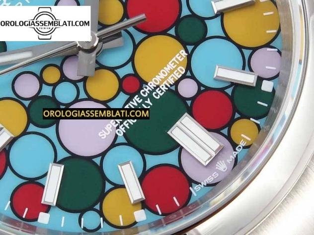 REPLICA Rolex OYSTER PERPETUAL 36MM 126000 BEST EDITION 904L STEEL BUBBLE DIAL ON SS BRACELET A2824 - Foto 5