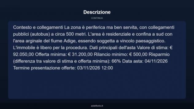 Immobile in asta di 151 m² con più di 5 locali e box auto in vendita a Castelbaldo - Foto 17