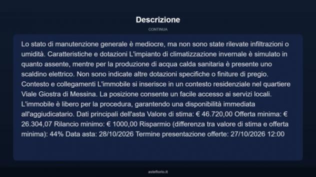 Immobile in asta di 58 m² in vendita a Messina - Foto 8