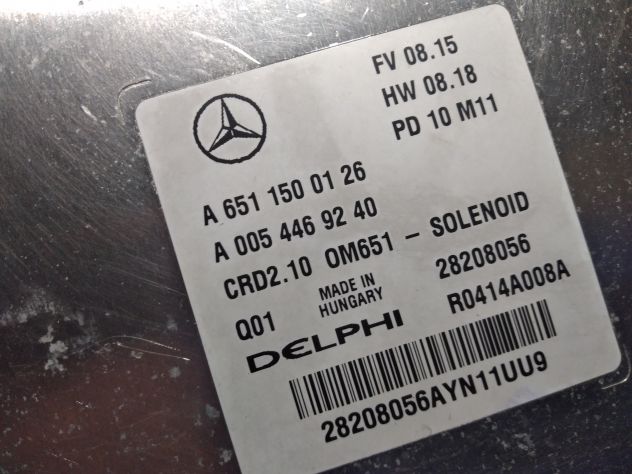 CENTRALINA MOTORE MERCEDES A6511500126 A0054469240 CRD2.10 OM651 - solenoide - Foto 3