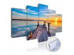 Quadro Con Vetro Acrilico Sul Mare Cm.100x50 E 200x100