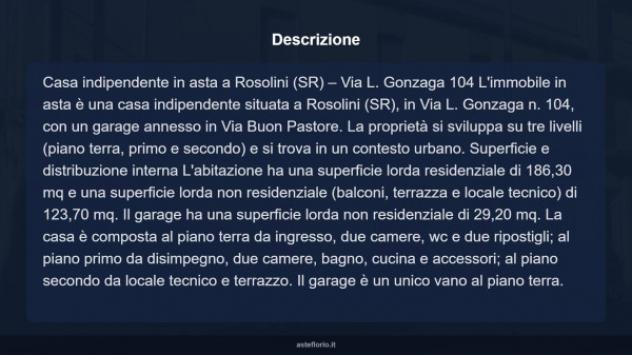 Immobile in asta di 186 m², box auto in vendita a Rosolini - Foto 5