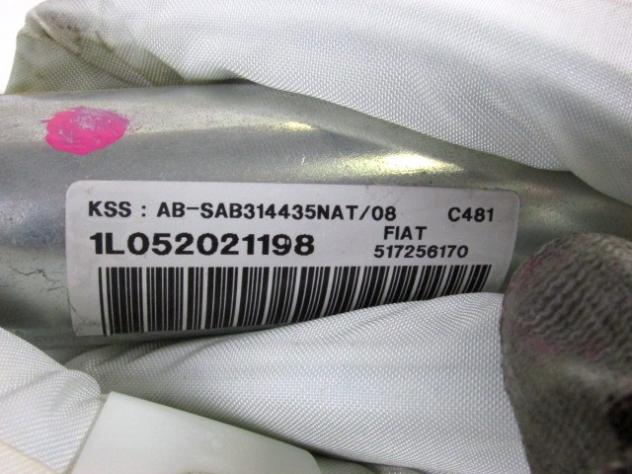 517256170 AIRBAG LATERALE A TENDINA SINISTRO FIAT MULTIPLA 1.9 D 85KW 5M 5P (2005) RICAMBIO USATO - Foto 2