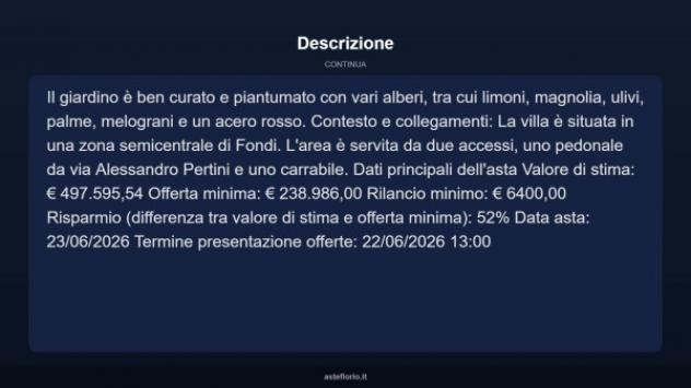Immobile in asta di 408 m² in vendita a Fondi - Foto 5