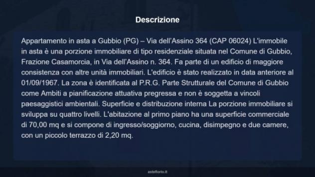 Immobile in asta di 70 m², box auto in vendita a Gubbio - Foto 9