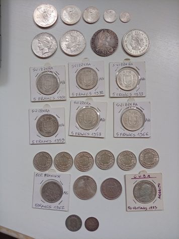 Vendo monete in argento
