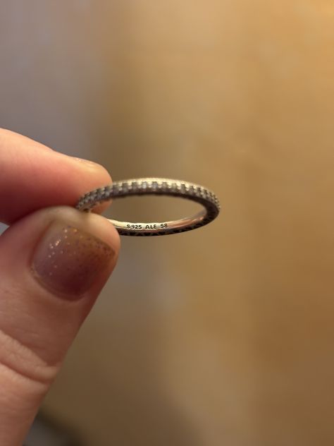 ANELLO NUOVO BELLISSIMO IN ARGENTO STERLING 925 E ZIRCONI BIANCHI”PANDORA”OR - Foto 10