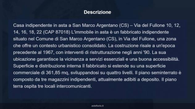 Immobile in asta di 361 m² in vendita a San Marco Argentano - Foto 12