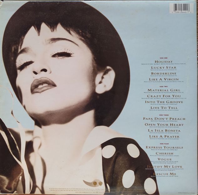 MADONNA -The Immaculate Collection- Sire Records in England- LP 1990 - Foto 3