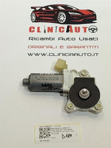MOTORINO ALZAVETRO ANTERIORE SINISTRO MERCEDES CLK Cabrio W209 0130821972 (03)