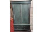 MOBILE ARMADIO ANTIQUARIATO SHABBY CHIC LACCATO COLORI PASTELLO