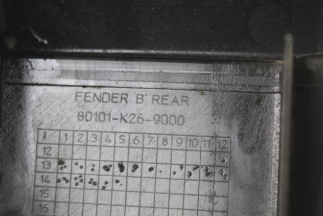 HONDA MSX 125 JC61 80101K26900 PARAFANGO POSTERIORE 13 - 15 REAR MUDGUARD 80101K269000 - Foto 5