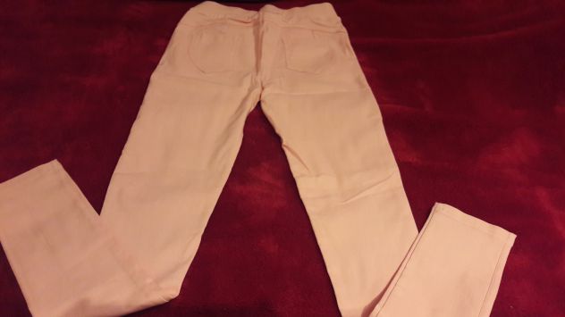 Pantalone elasticizzato bianco Donna Tg S 42 - NUOVO - Foto 3