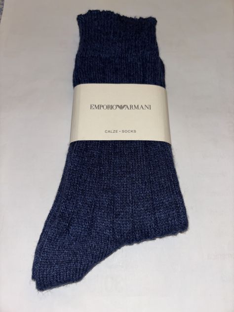 CALZE NUOVE IN LANA DA UOMO FIRMATE ORIGINALI EMPORIO ARMANI,MADE IN ITALY - Foto 6