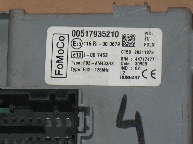 00517935210 BODY COMPUTER FORD KA 00517935210 517935210 28211878 44717477 - Foto 2