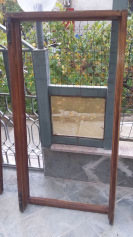 Finestra in legno con persiana e telaio 156x79,5 - Foto 5