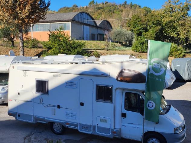 CAMPER ELNAGH DUCATO MANSARDATO 6 POSTI LETTO MATRIMONIALE GARAGE CLIMA WEBASTO FOTOVOLTAICO GENERALI USATI 491 - Foto 5