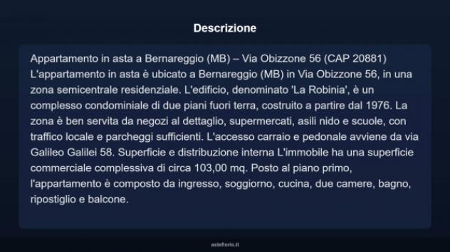 Immobile in asta di 103 m², box auto in vendita a Bernareggio - Foto 3