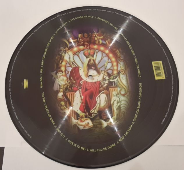 MICHAEL JACKSON, DANGEROUS, Picture Vinyl, England PDP 0-93626-4688600, 1997. - Foto 5