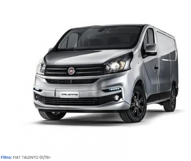 MUSATA COMPLETA FIAT TALENTO MUSO FRONTALE