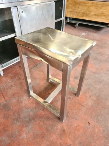 sgabello in acciaio inox usato - Foto 4