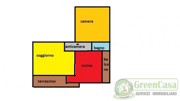 APPARTAMENTO di 3 vani e di 150 mq (AGRATE BRIANZA - morosina) rif. IGC 3 LOC. AGRATE - Foto 14