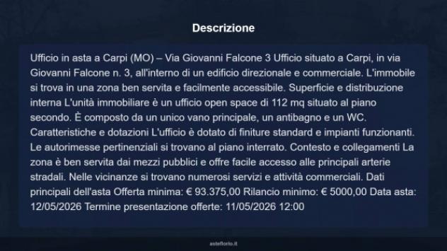 Immobile in asta di 112 m² in vendita a Carpi - Foto 3