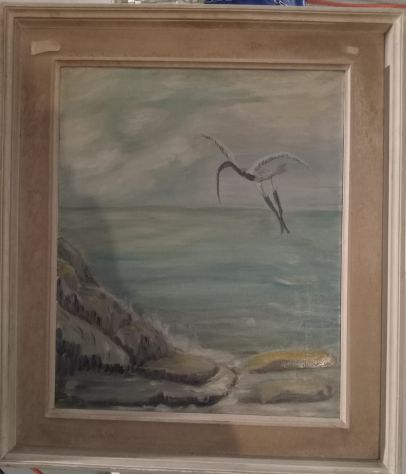 QUADRO DIPINTO CON CORNICE DI ANTIQUARIATO