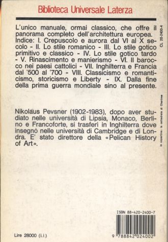 PEVSNER STORIA DELL’ARCHITETTURA EUROPEA - Foto 7