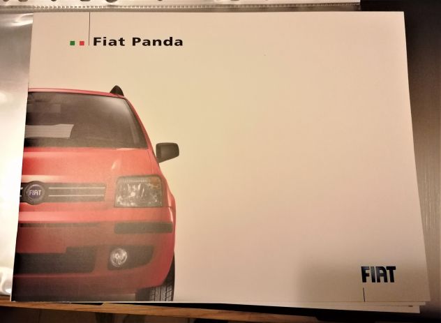 3 brochure Fiat Panda 2005 originali 2ª serie depliant cataloghi. Ottimo stato