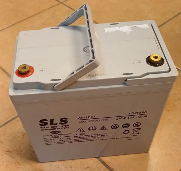 Batteria AGM SLS AB-12-55 12-55 Ah - Foto 4