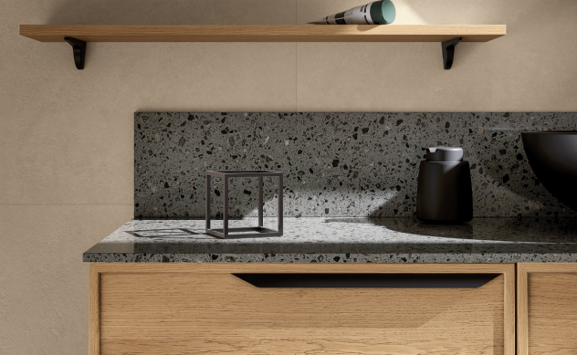 Mobile bagno Tabula in legno cm 146 - NO SPECCHIO - Foto 3